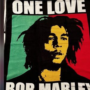 Bob Marley Reggae Music One Love Song Beach Towel : 30x60"